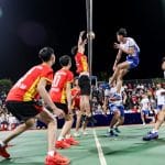 match de volley-ball au niveau de village Wenchang — Chine Informations