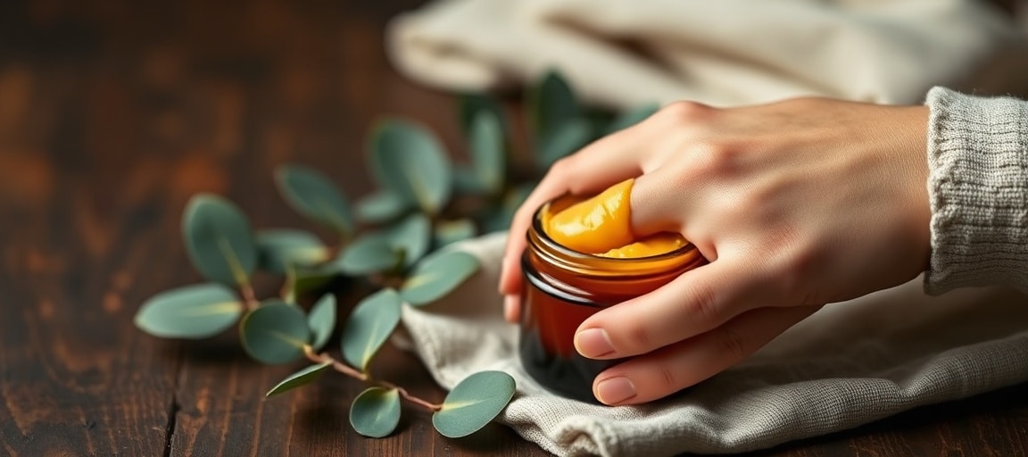 Application du baume sur la tendinite : geste et technique